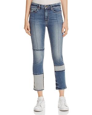 Paige Jacqueline Seamed Straight Crop Jeans In Saratoga - 100% Exclusive