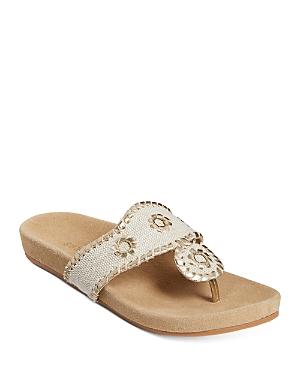 Jack Rogers Women's Comfort Jacks Thong Slide Sandals