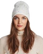 Aqua Floral Knit Hat - 100% Exclusive