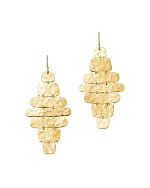 Ippolita 18k Yellow Gold Classico Crinkle Cascade Drop Earrings