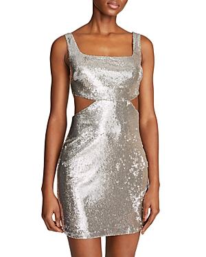 Halston Giuliana Sequin Cutout Dress