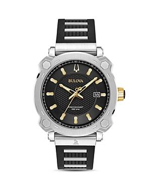 Bulova The Grammy Black Silicone Strap Watch, 41mm