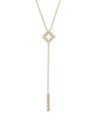 Dana Rebecca Designs 14k Yellow Gold Lulu Jack Cutout Diamond Bezel Lariat Necklace, 18