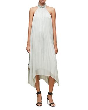 Allsaints Alaya Pleated High Neck Dress