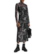 Allsaints Hanna Rutland Long Sleeve Midi Dress