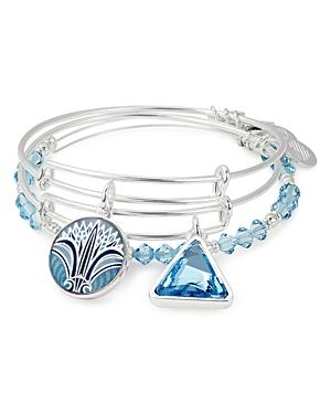 Alex And Ani Blue Lotus Expandable Bracelets