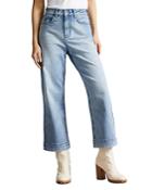 Ted Baker Roseum Cropped Wide Leg Jeans In Light Wash