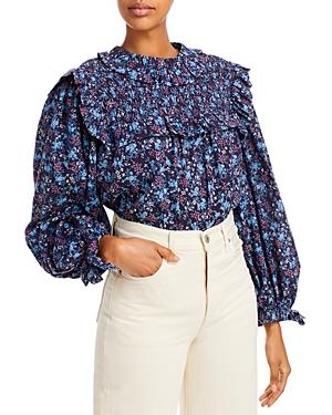 Sea Tilly Floral Smocked Top