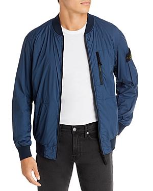 Stone Island Dark Blue Zip Front Jacket