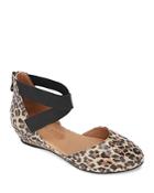 Gentle Souls By Kenneth Cole Women's Noa Leopard Print Leather Flats