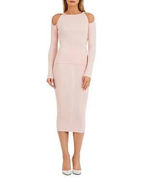 Herve Leger Cold Shoulder Top