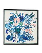 Tory Burch Gem Bouquet Silk Square Scarf