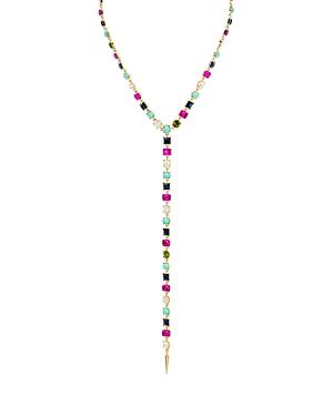 Rj Graziano Multicolor Lariat Necklace, 17