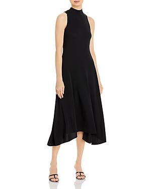 Theory Fluid Knit Mock Neck Midi Dress