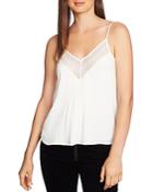 1.state Mesh-inset Camisole Top