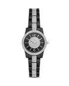 Michael Kors Petite Runway Embellished Black Watch, 28mm