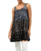 French Connection Estari Ombre Sequined Swing Dress