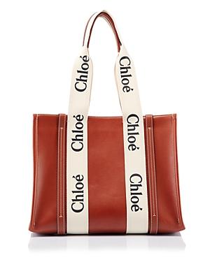 Chloe Woody Medium Leather Tote