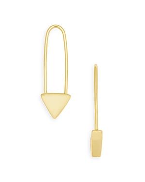 Argento Vivo Safety Pin Triangle Earrings