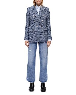Maje Volly Tweed Double Breasted Jacket