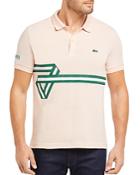 Lacoste Ribbon-striped Regular Fit Pique Polo Shirt