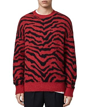 Allsaints Tiger-striped Crewneck Sweater