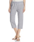 Eileen Fisher Petites Organic Linen Straight Crop Pants