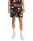 Scotch & Soda Abel Macias Slim Fit Mid Length Printed Swim Shorts