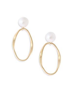 Marco Bicego 18k Yellow Gold Marrakech Onde Cultured Freshwater Pearl Drop Earrings