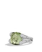 David Yurman Color Cocktail Ring With Prasiolite & Diamonds