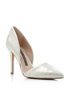 French Connection Elvia Metallic D'orsay Pointed Toe Pumps