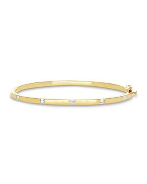 Rachel Reid 14k Yellow Gold Diamond Bangle Bracelet
