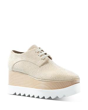 Stella Mccartney Women's Elyse Studded Wedge Platform Oxfords