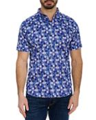 Robert Graham Mochi Cotton Geo Tailored Fit Button Down Shirt
