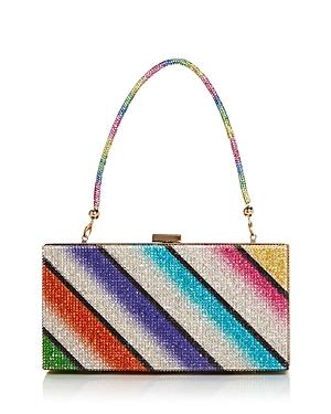 Aqua Rainbow Crystal Box Clutch - 100% Exclusive
