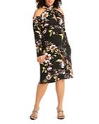 Rachel Roy Plus Simone Tropical Glimmer Knit Dress