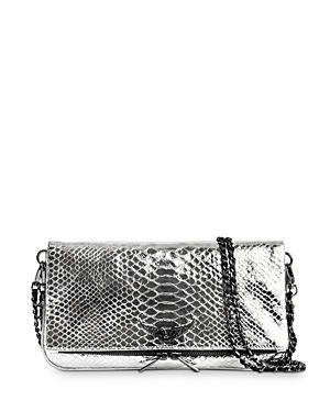 Zadig & Voltaire Savage Metallic Foldover Chain Strap Bag