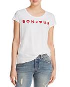 French Connection Bonjour Graphic Tee