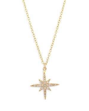 Aqua Pave Star Pendant Necklace In 18k Gold Plate, 16.25-18 - 100% Exclusive