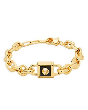 Kate Spade New York Lock And Spade Padlock Chain Link Bracelet