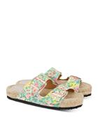 Manebi X Love Shack Fancy Women's Nordic Espadrille Slide Sandals