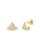 Moon & Meadow 14k Yellow Gold Diamond Wrap Earrings - 100% Exclusive