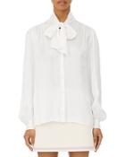 Maje Cilar Tie Neck Blouse