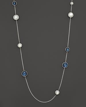 Ippolita Sterling Silver Wonderland Long Chain Necklace In Indigo, 40