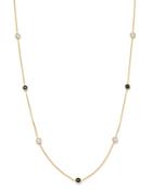 Bloomingdale's 14k Yellow Gold & Black & White Diamond Station Necklace, 16.5 - 100% Exclusive