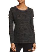 N Philanthropy Gloria Cutout-sleeve Camo Tee - 100% Exclusive