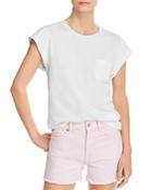 7 For All Mankind Cotton Cuffed Tee