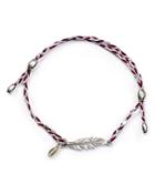 Alex And Ani Precious Metals Feather Expandable Thread Bracelet