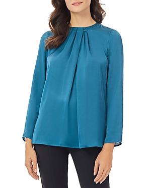 Misook Gathered Neck Blouse