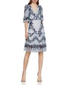 Bcbgmaxazria Floral-embroidered Lace Dress